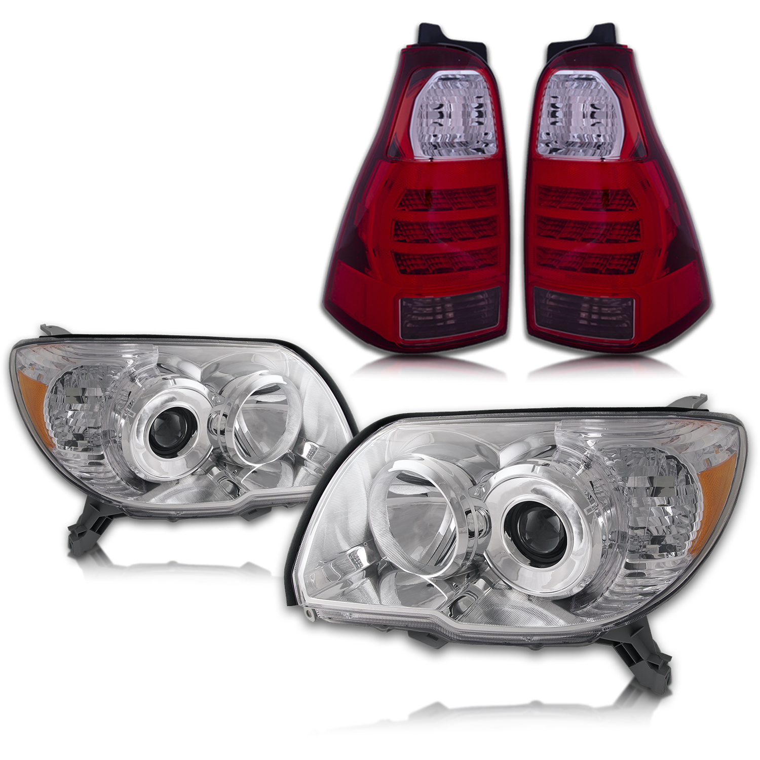 Headlight Set For 06-09 Toyota 4Runner