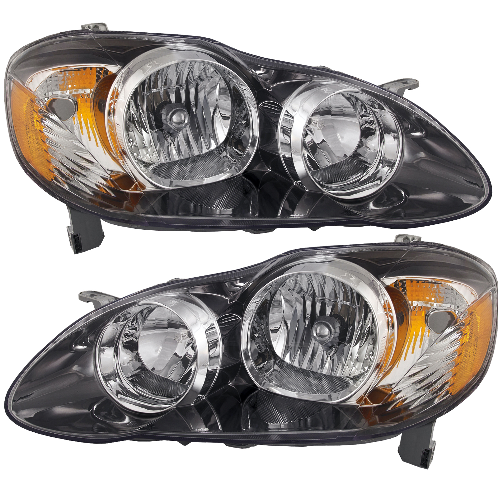 Headlight Set For 05-08 Toyota Corolla