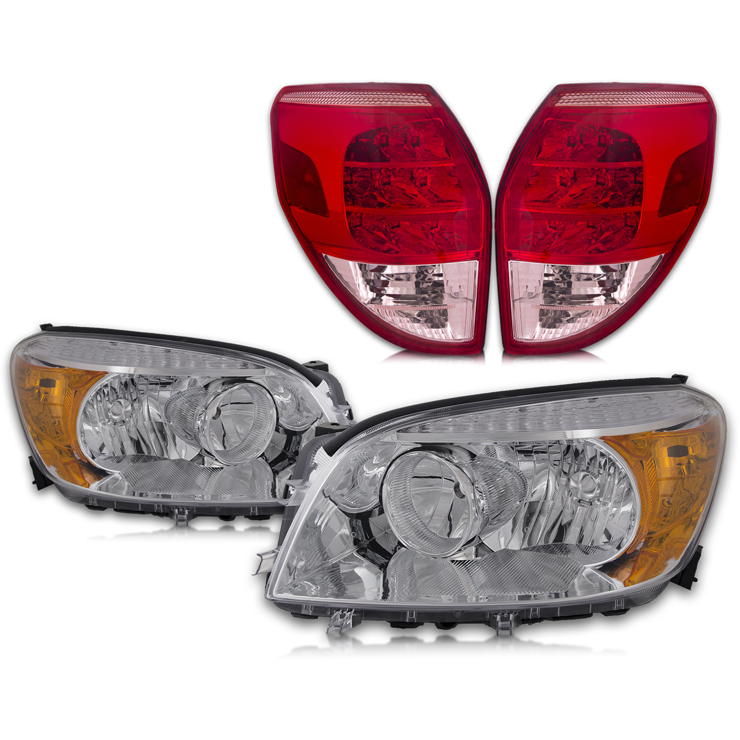 Headlight Set For 06-08 Toyota RAV4