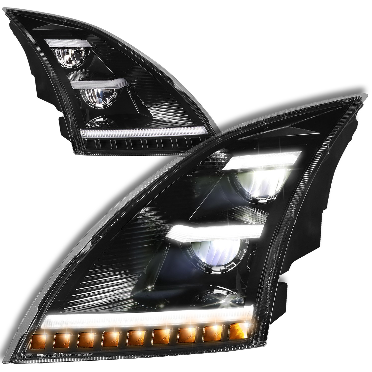 Headlight Set For 18-21 Volvo VNL