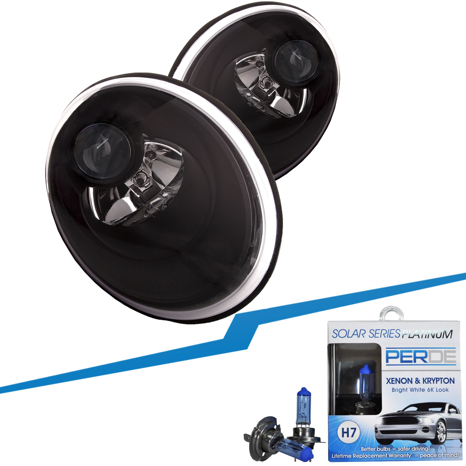 Headlight Set For 06-10 Volkswagen Beetle