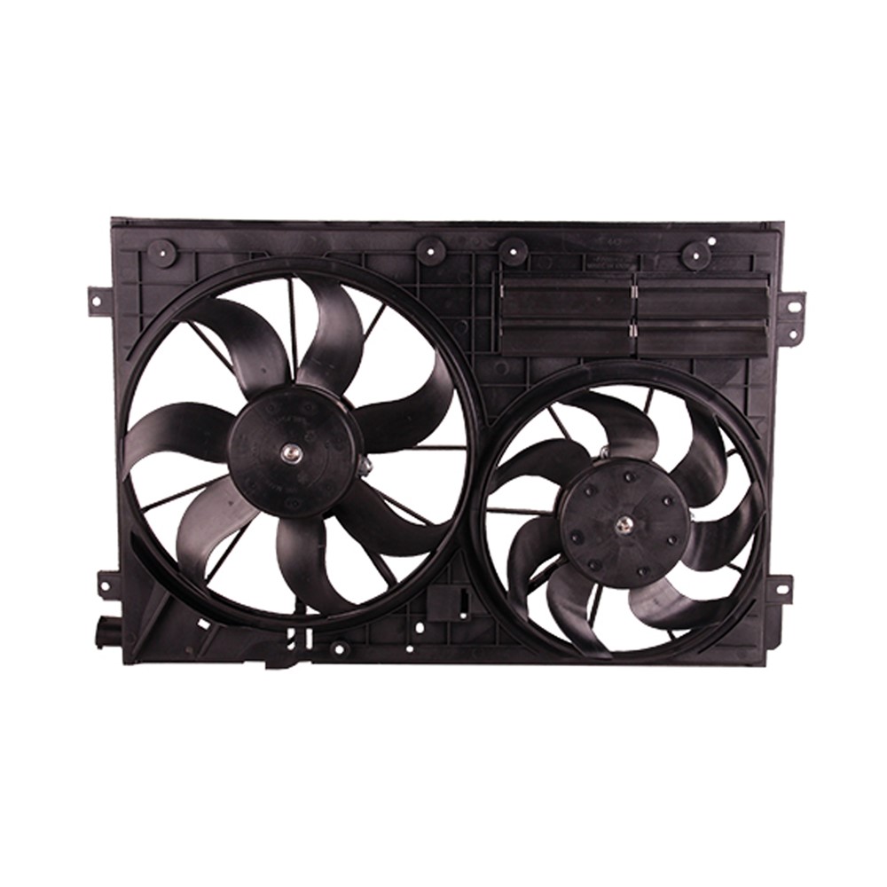 Dual Radiator And Condenser Fan Assembly For 2006-2018 Audi Volkswagen