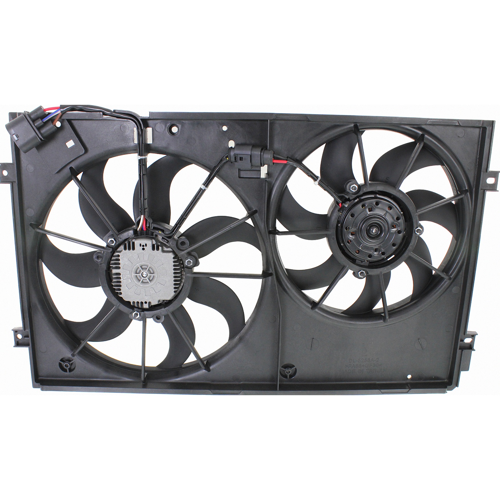 Dual Radiator And Condenser Fan Assembly For 2005-2015 Volkswagen