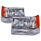 Headlamp Set For 97-98 Jeep Grand Cherokee