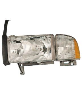Halogen Headlight Left Driver CAPA Fits 1994-2002 Dodge Ram Truck (Non-Sport Package)