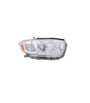 Right Passenger Side Headlight For 08-10 Toyota Highlander; CAPA Certified