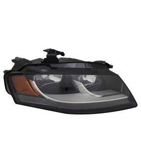 Right Passenger Side Headlight For 09-12 Audi A4, 10-12 Audi S4; CAPA Certified