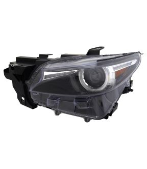 Left Driver Side Headlight For 16-21 Mazda CX-9; CAPA Certified
