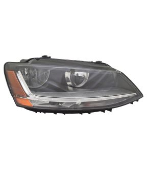 Right Passenger Side Headlight For 15-18 Volkswagen Jetta; CAPA Certified