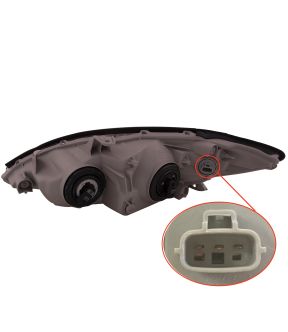 Headlight Set For 02-04 Toyota Camry; CAPA Certified