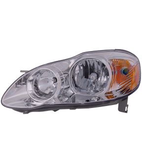 Left Driver Side Headlight For 05-08 Toyota Corolla; CAPA Certified