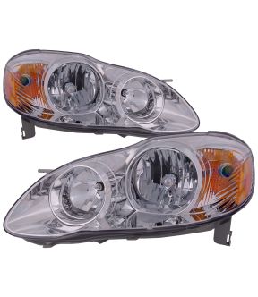 Headlight Set For 05-08 Toyota Corolla; CAPA Certified