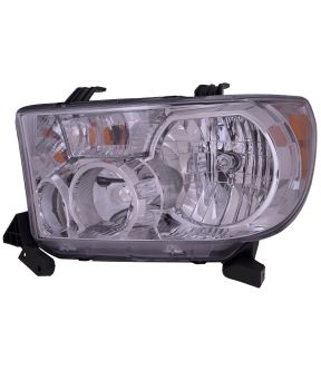Left Driver Side Headlight For 08-17 Toyota Sequoia, 07-13 Toyota Tundra; CAPA Certified