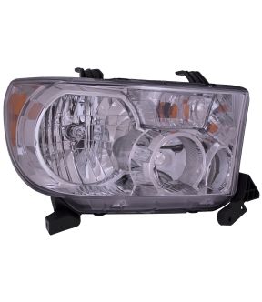 Right Passenger Side Headlight For 08-17 Toyota Sequoia, 07-13 Toyota Tundra; CAPA Certified