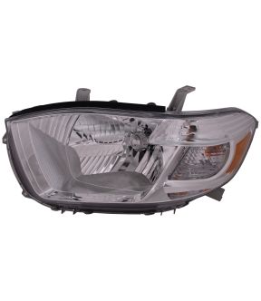 Left Driver Side Headlight For 08-10 Toyota Highlander; CAPA Certified