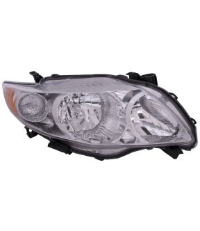 Right Passenger Side Headlight For 09-10 Toyota Corolla; CAPA Certified