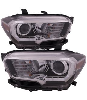 Headlight Set For 18-19 Toyota Tacoma; CAPA Certified
