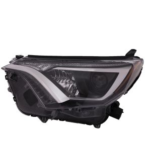 Left Driver Side Headlight For 16-18 Toyota RAV4; CAPA Certified