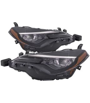 Headlight Set For 17-19 Toyota Corolla; CAPA Certified