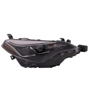 Right Passenger Side Headlight For 17-19 Toyota Corolla; CAPA Certified