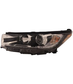 Left Driver Side Headlight For 19 Toyota Highlander; CAPA Certified