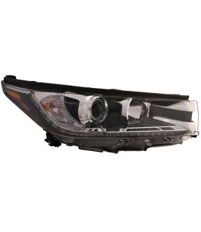 Right Passenger Side Headlight For 17-18 Toyota Highlander; CAPA Certified