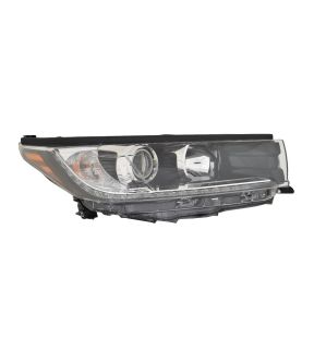 Right Passenger Side Headlight For 17-18 Toyota Highlander; CAPA Certified