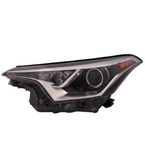 Left Driver Side Headlight For 18-19 Toyota C-HR; CAPA Certified