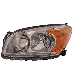 Left Driver Side Headlight For 09-12 Toyota RAV4; CAPA Certified