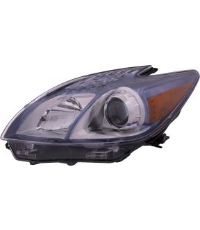 Left Driver Side Headlight For 12-15 Toyota Prius Plug-In; CAPA Certified