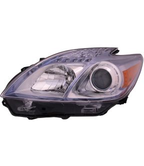 Left Driver Side Headlight For 10-11 Toyota Prius; CAPA Certified