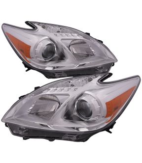Headlight Set For 12-15 Toyota Prius; CAPA Certified
