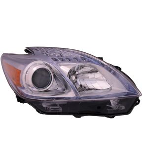 Right Passenger Side Headlight For 10-11 Toyota Prius; CAPA Certified