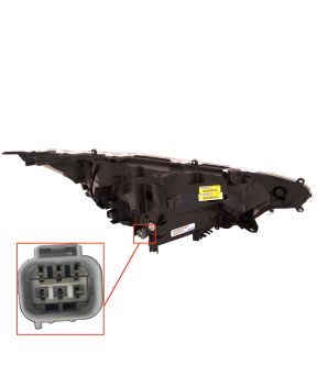 Right Passenger Side Headlight For 19-22 Toyota RAV4; CAPA Certified