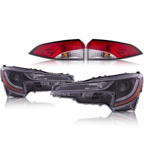 Headlight Set For 20-22 Toyota Corolla; CAPA Certified