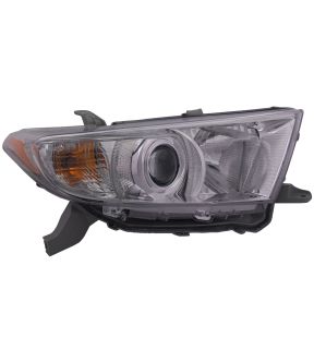 Right Passenger Side Headlight For 11-13 Toyota Highlander; CAPA Certified