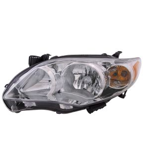 Left Driver Side Headlight For 11-13 Toyota Corolla; CAPA Certified