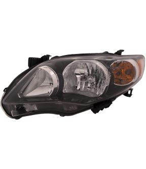 Left Driver Side Headlight For 11-13 Toyota Corolla; CAPA Certified
