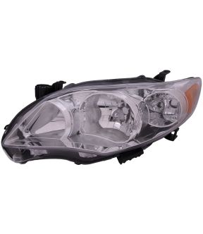 Left Driver Side Headlight For 11-13 Toyota Corolla; CAPA Certified