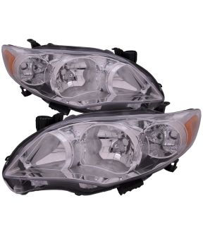 Headlight Set For 11-13 Toyota Corolla; CAPA Certified