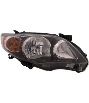 Right Passenger Side Headlight For 11-13 Toyota Corolla; CAPA Certified