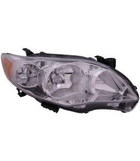 Right Passenger Side Headlight For 11-13 Toyota Corolla; CAPA Certified