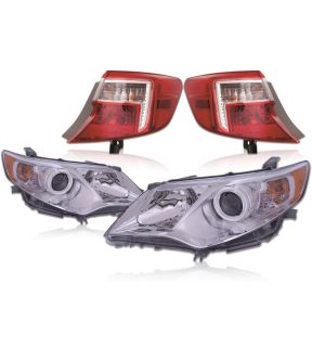 Headlight Set For 12-14 Toyota Camry; CAPA Certified