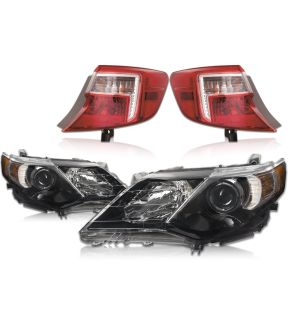 Headlight Set For 12-14 Toyota Camry; CAPA Certified