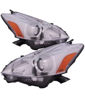 Headlight Set For 12-14 Toyota Prius V; CAPA Certified
