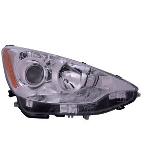 Right Passenger Side Headlight For 12-14 Toyota Prius C; CAPA Certified