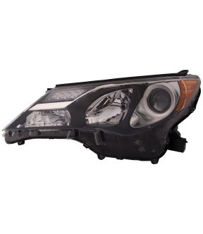 Left Driver Side Headlight For 13-15 Toyota RAV4; CAPA Certified
