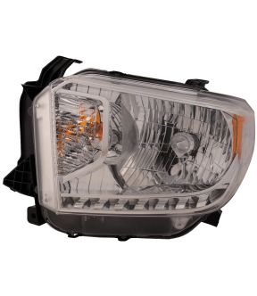 Left Driver Side Headlight For 14-15 Toyota Tundra; CAPA Certified