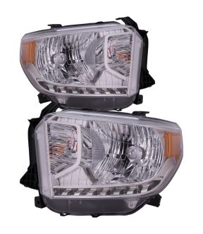 Headlight Set For 14-17 Toyota Tundra; CAPA Certified