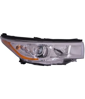 Right Passenger Side Headlight For 14-16 Toyota Highlander; CAPA Certified